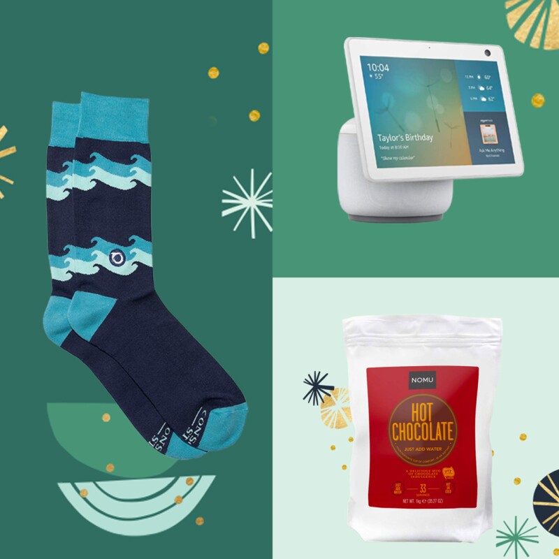 A collage of Climate Pledge Friendly items available to shop.