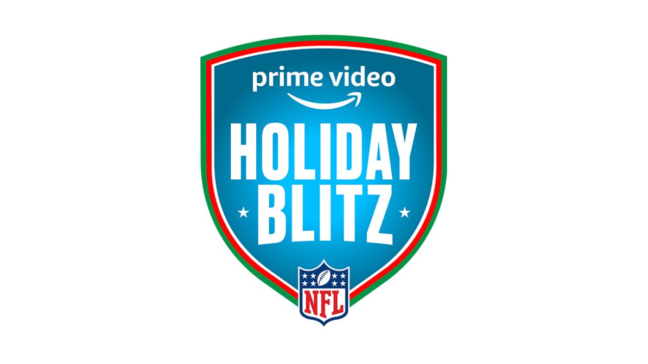 The logo for the NFL Holiday Blitz event