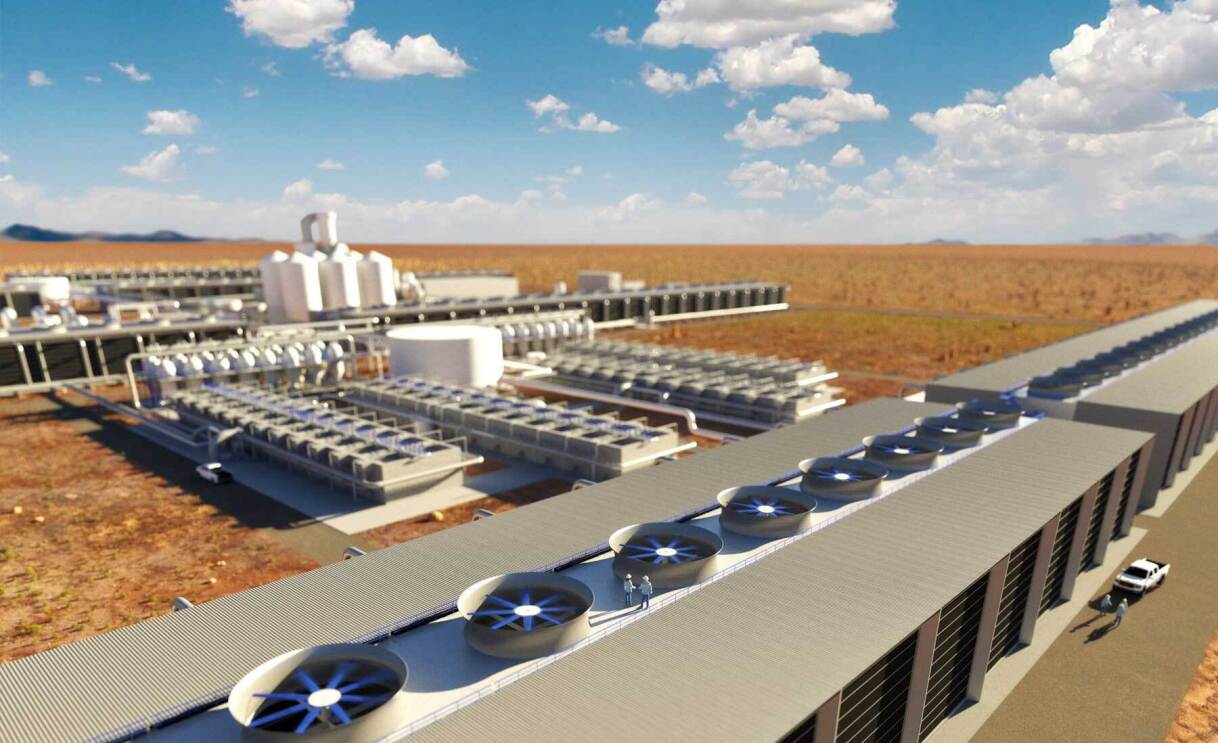 Renderings from 1Point5’s direct air capture plant.