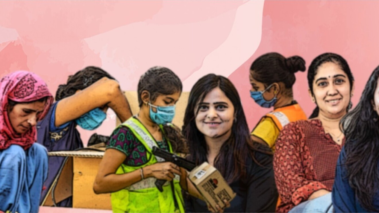 Artistic Image of Amazon Women employees and other working women