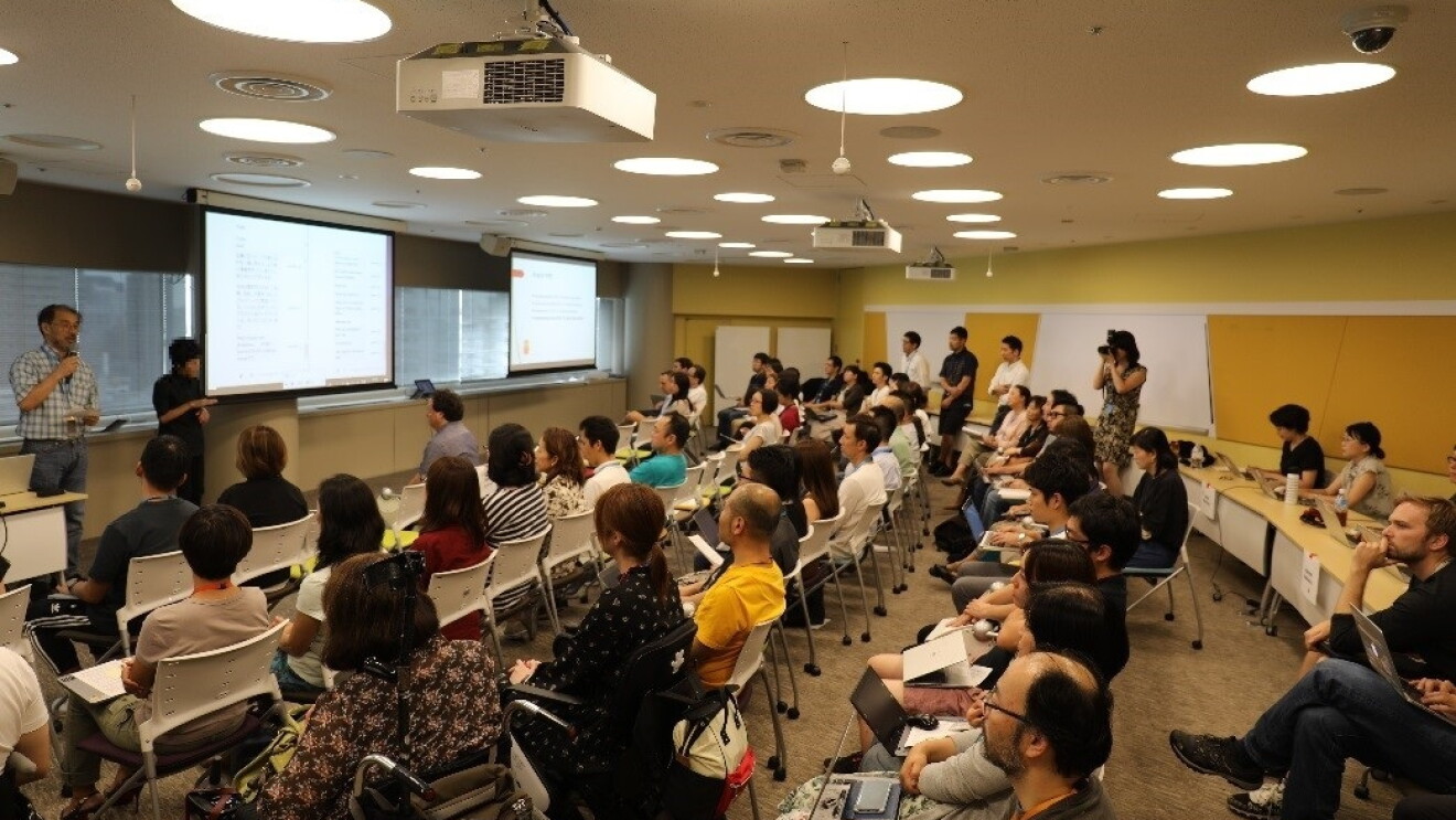 Class filled with people at Amazon PWD