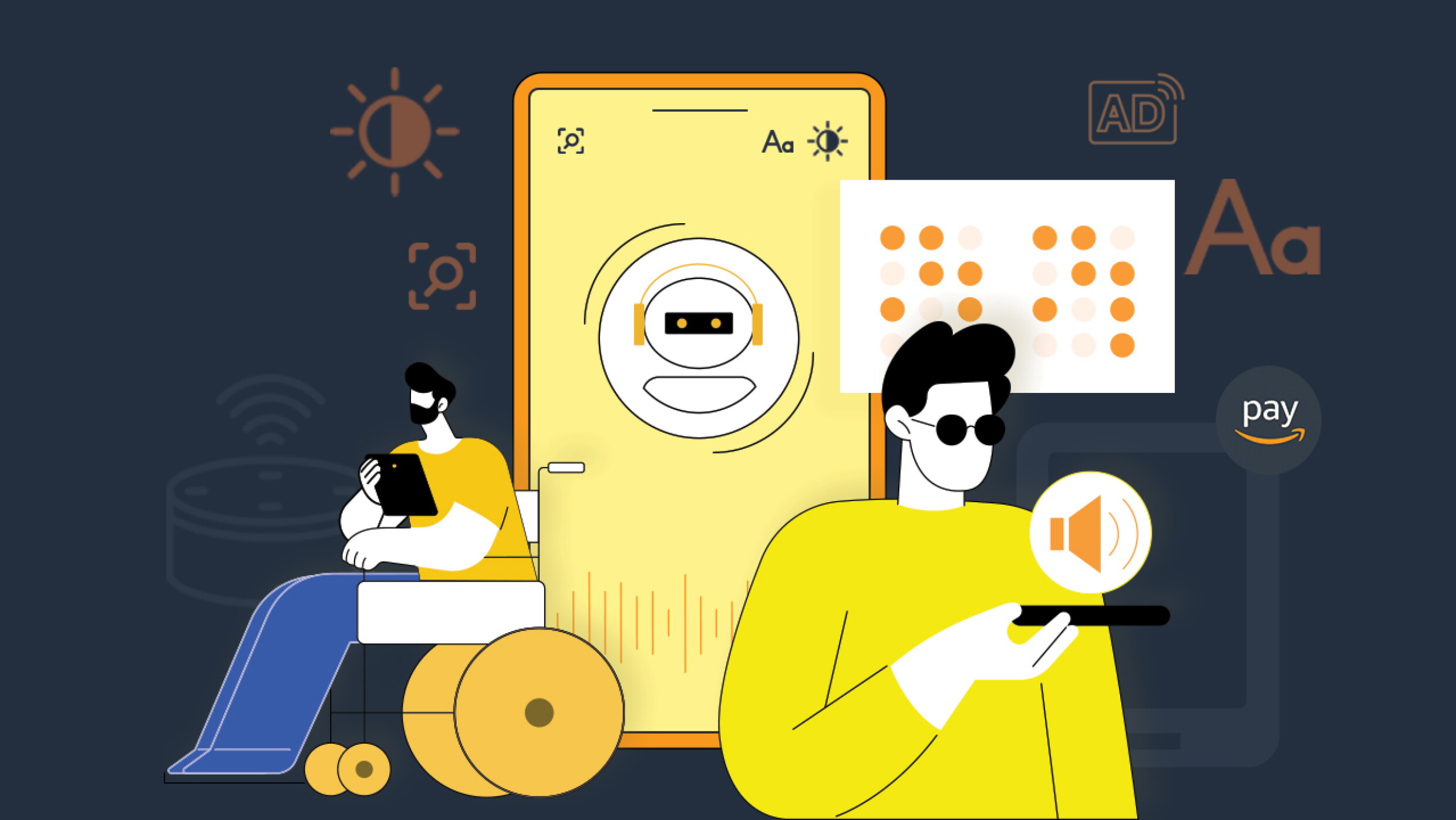 Amazon Inclusive Sign Amazon’s top accessibility features for People with Disabilities ...