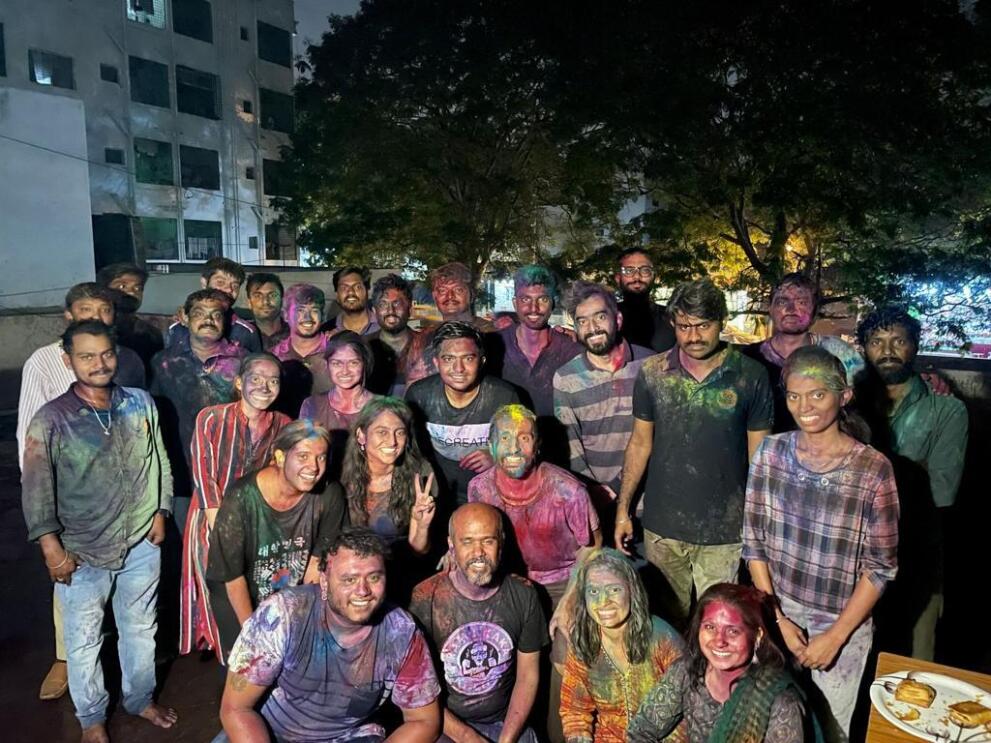 Team Go Desi celebrating Holi