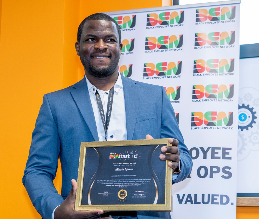 Silvain Djomo at BENtastic awards 2023