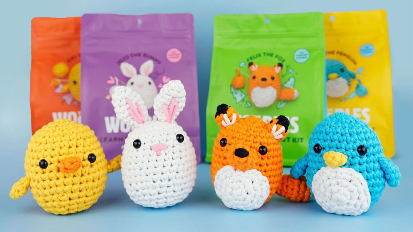 Image showing four Woobles: a duck, bunny, fox, and penguin.