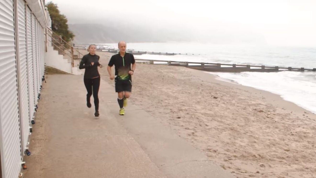 Pampered Gardens - running on beach 