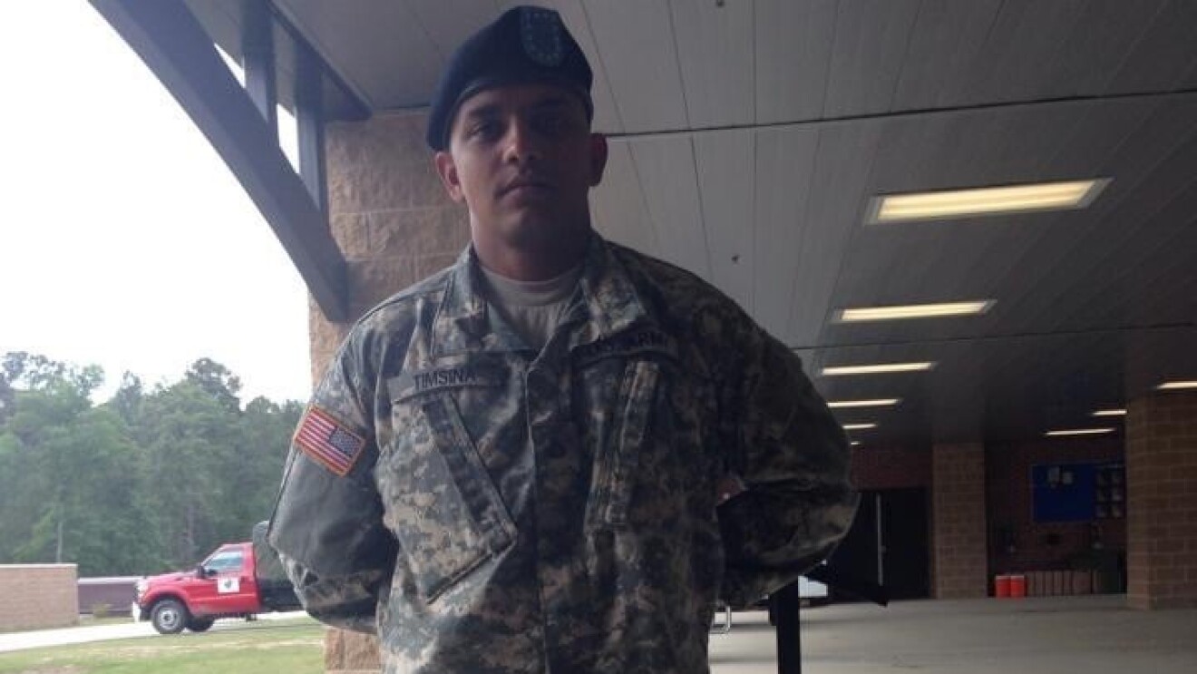 Rasoj Timsina in in his Army gear.