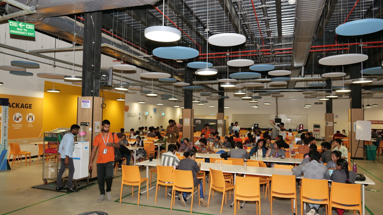 Amazon cafeteria at an FC