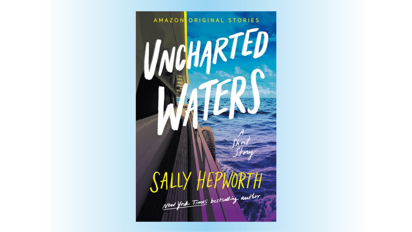 The cover art for the book titled "Uncharted Waters"