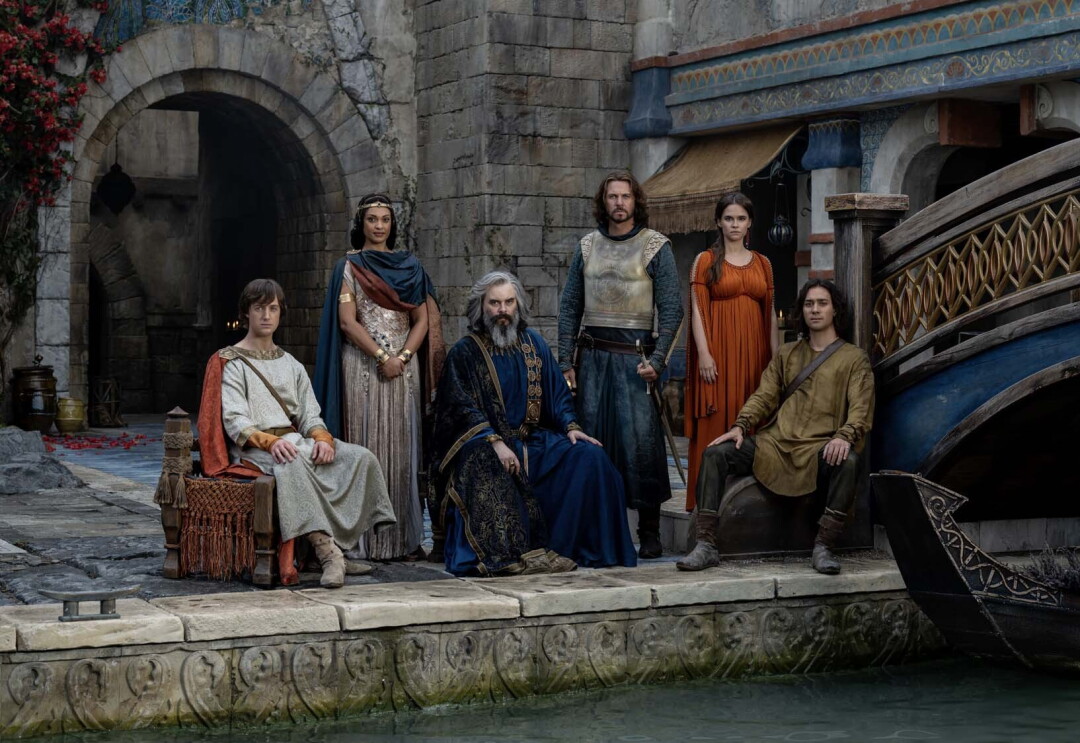 An image from a scene in the hit Prime Video series, The Lord of the Rings: The Rings of Power