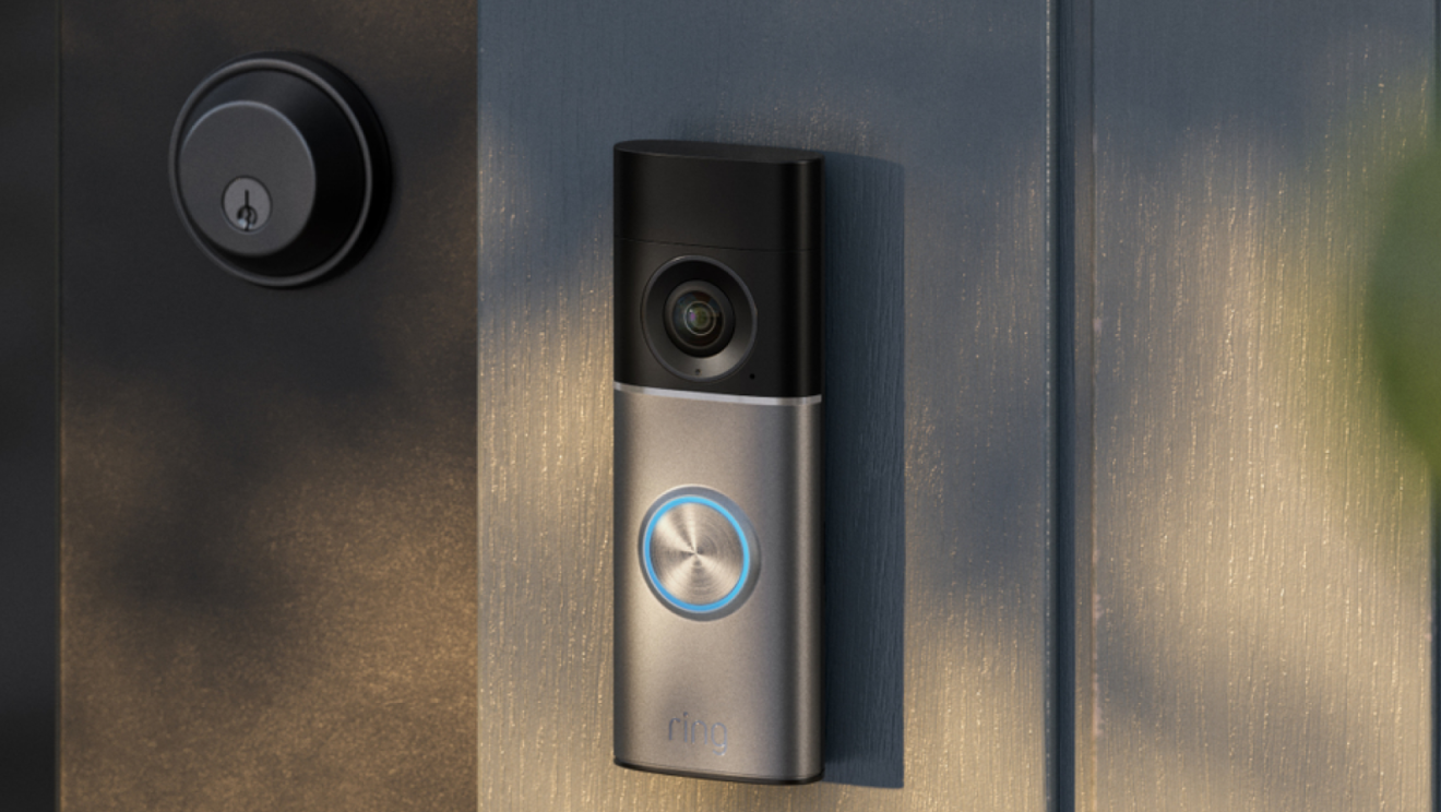 Sonnette intelligente avec caméra et bouton lumineux