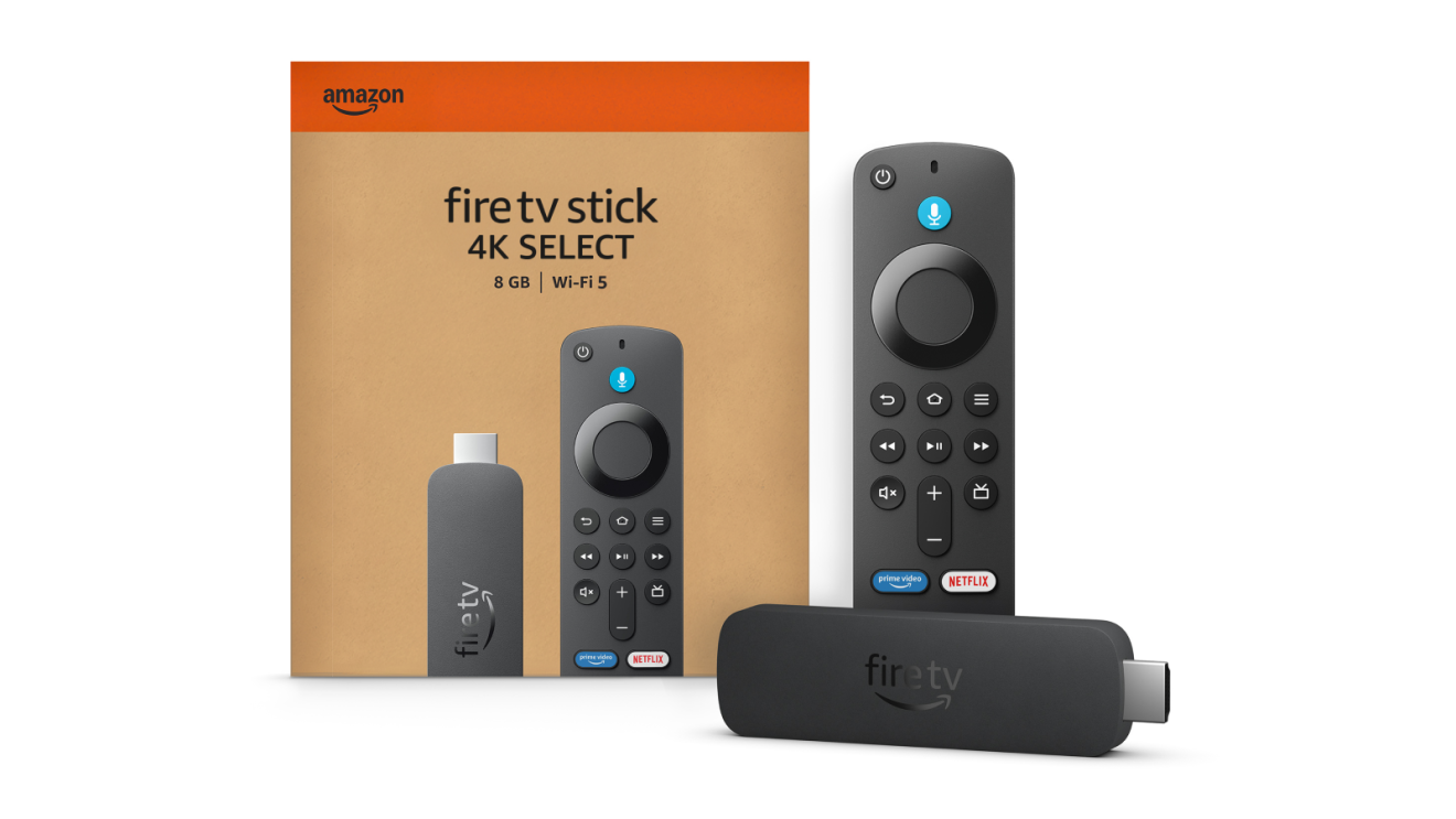 Amazon Fire TV Stick 4K Select with remote and packaging