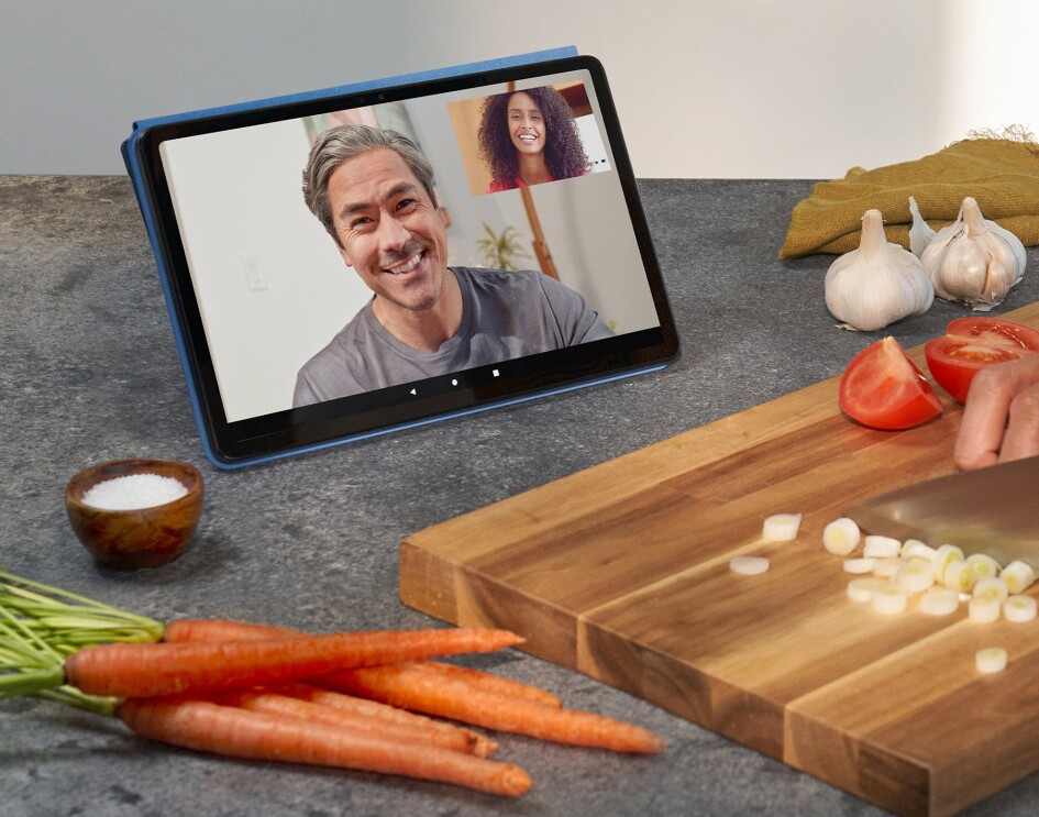 AmazonのFire Max 11での通話の様子
