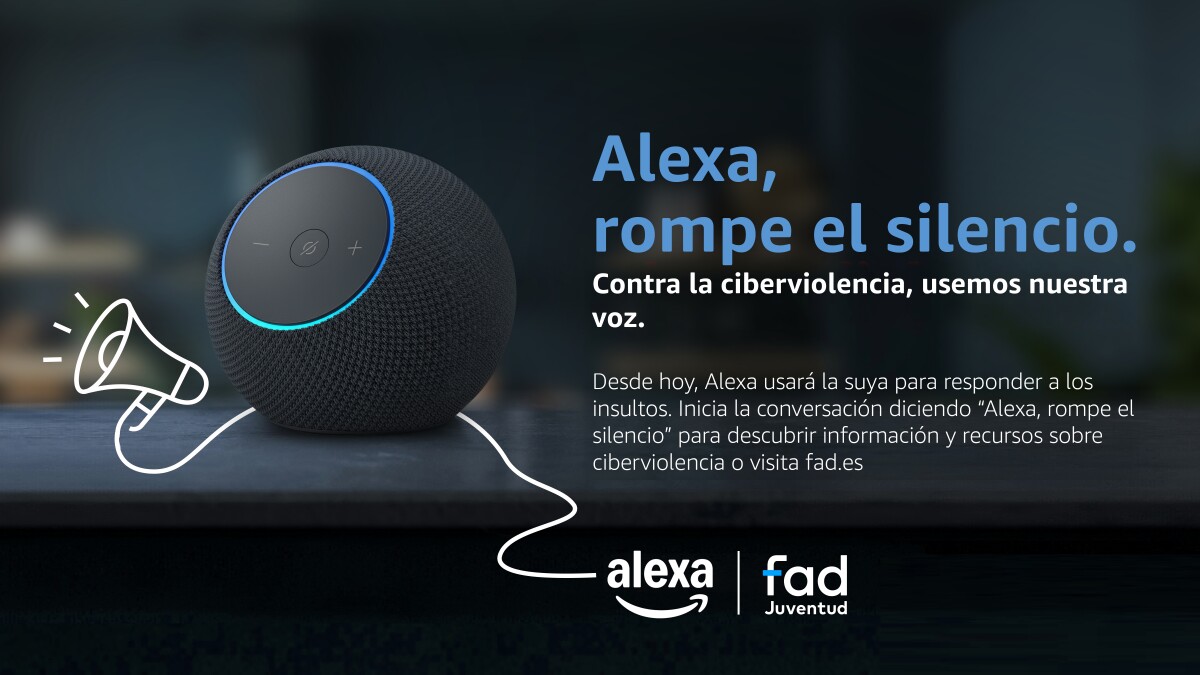 Fad Juventud y Amazon lanzan el proyecto “Alexa, rompe el silencio” para luchar contra la ciberviolencia