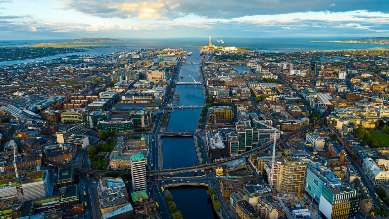 City of Dublin, Bird's eye view. 