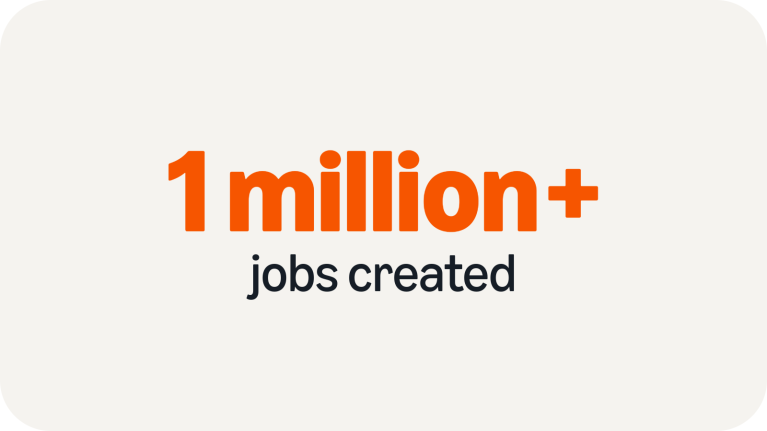 1 million jobs created