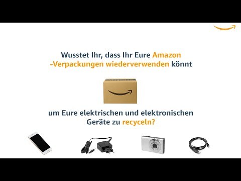 Wiederverwendung von Amazon Verpackungen zum Recyceln von elektrischen und elektronischen Geräten