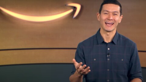 how to make a resume google docs An Amazon senior manager talks about interview tips with an Amazon logo behind him.