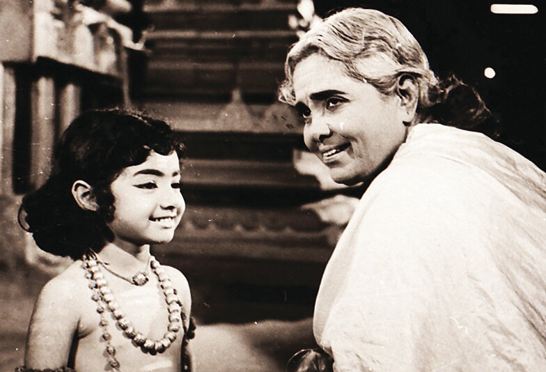 Sridevi in a film as a child artiste
