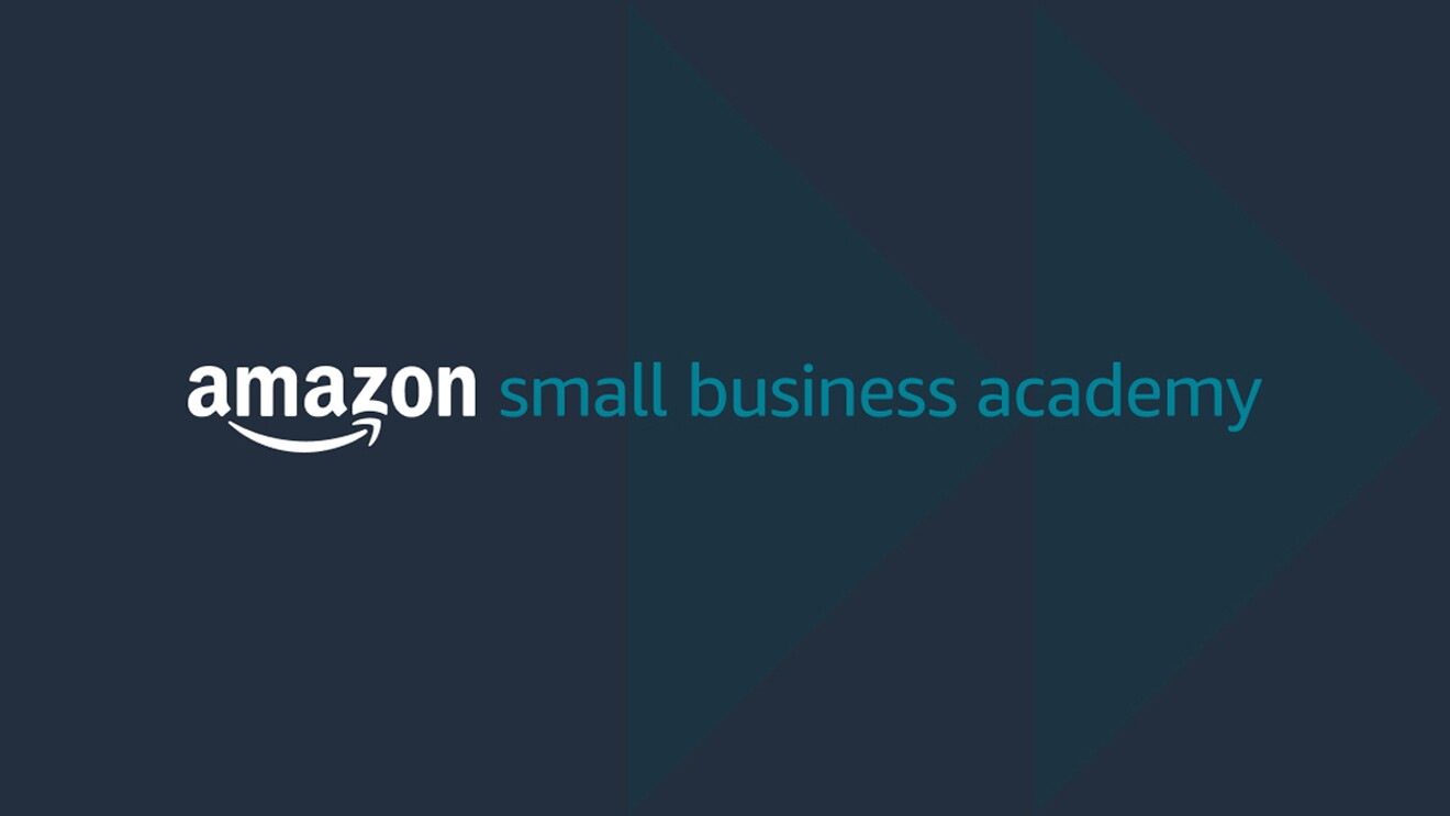 An image of the logo for Amazon's Small Business Academy. 