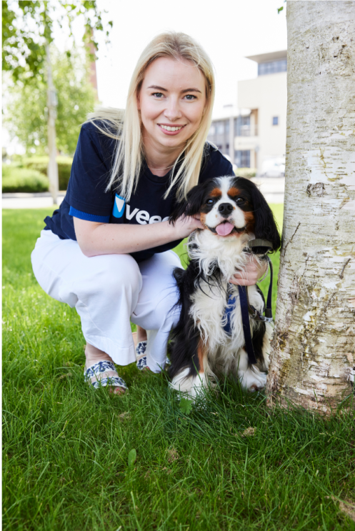 Aisling Miller and dog