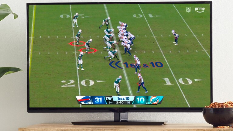 Prime Video and AI features: NFL football on the screen