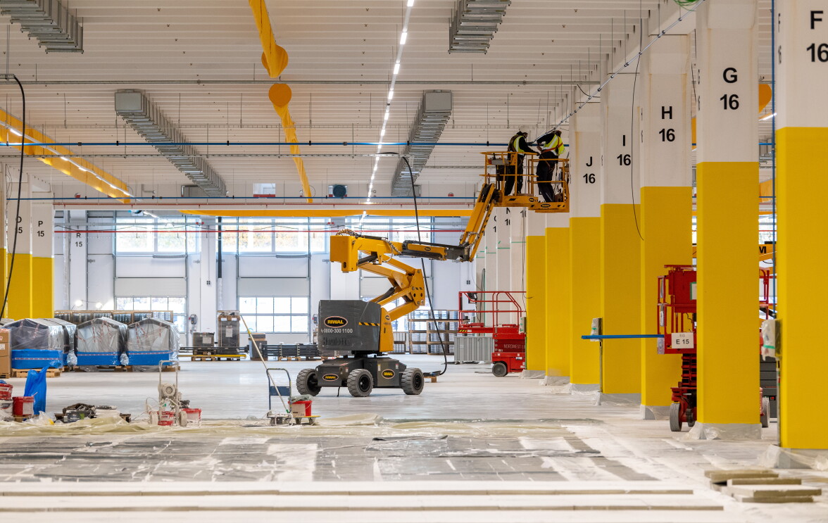 Logistikhalle in Achim im Bau, Erdgeschoss