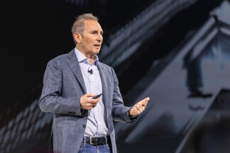 Andy Jassy on stage at the Amazon Alexa Event 2025