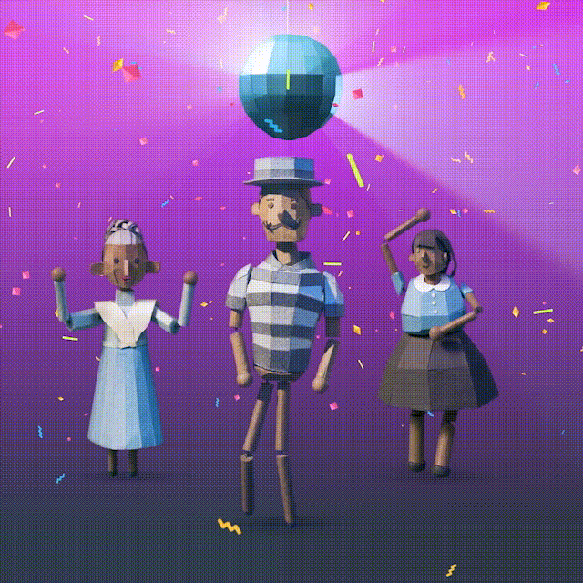 Prime Day papercraft GIF