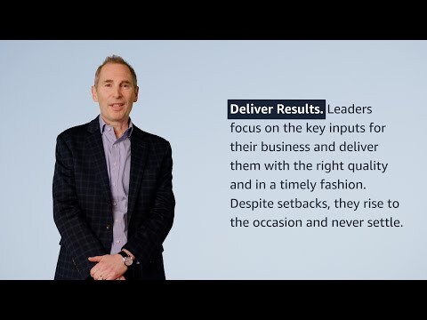 "Deliver Results" Leadership Principle Explained by Amazon CEO Andy Jassy