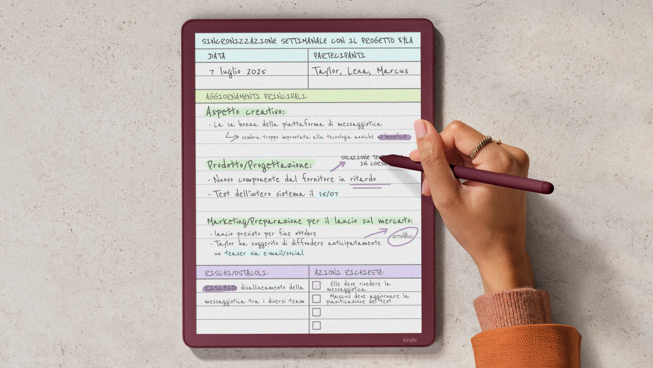 Amazon amplia la famiglia Kindle Scribe con nuovi modelli e il primo Kindle Scribe a colori
