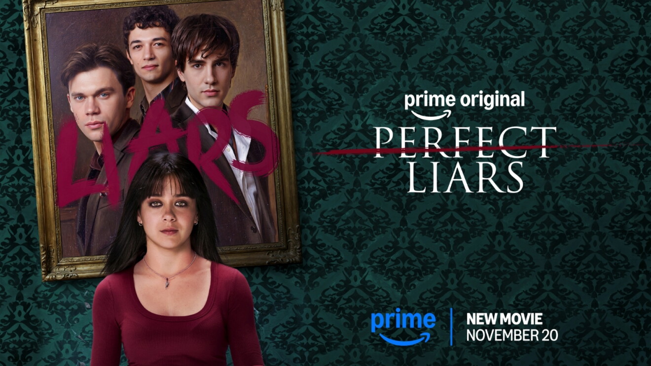 Promotional poster for Prime Original movie Perfect Liars, premiering November 20