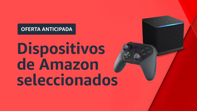 Amazon devices promotion with gaming controller and speaker