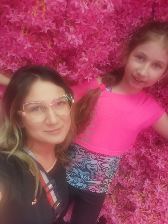 Monika Orebska with mom