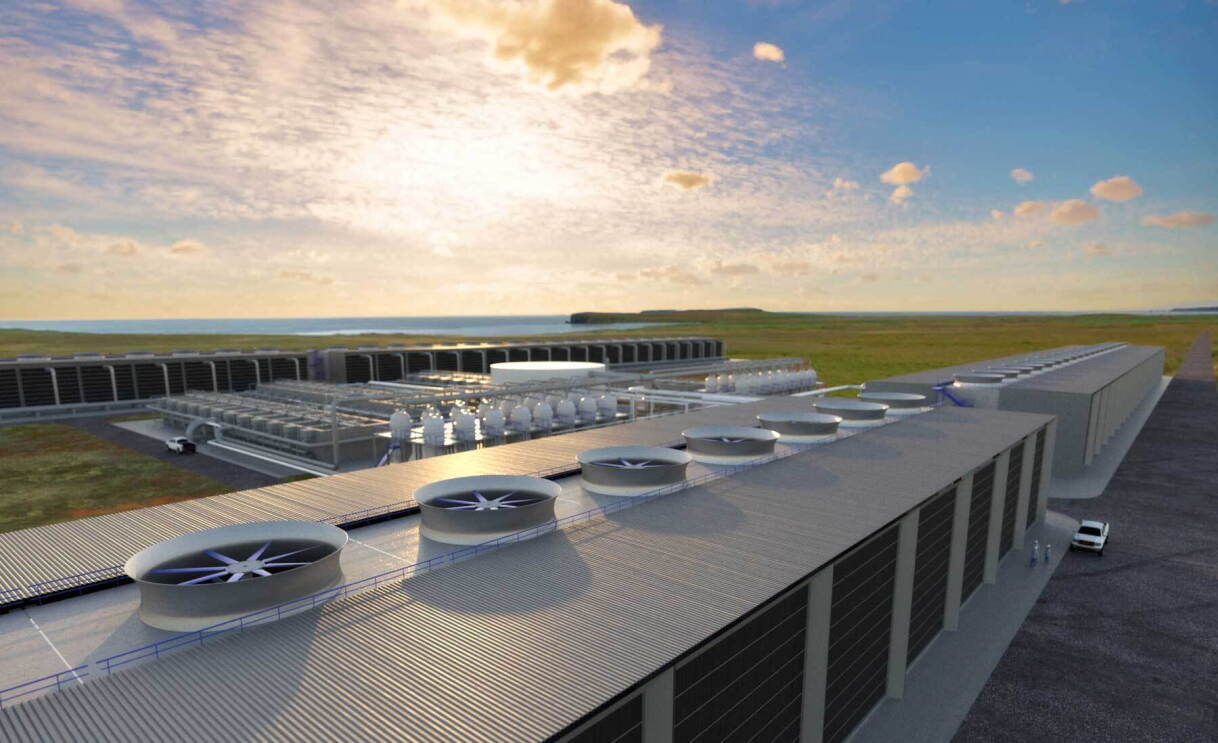 Renderings from 1Point5’s direct air capture plant.