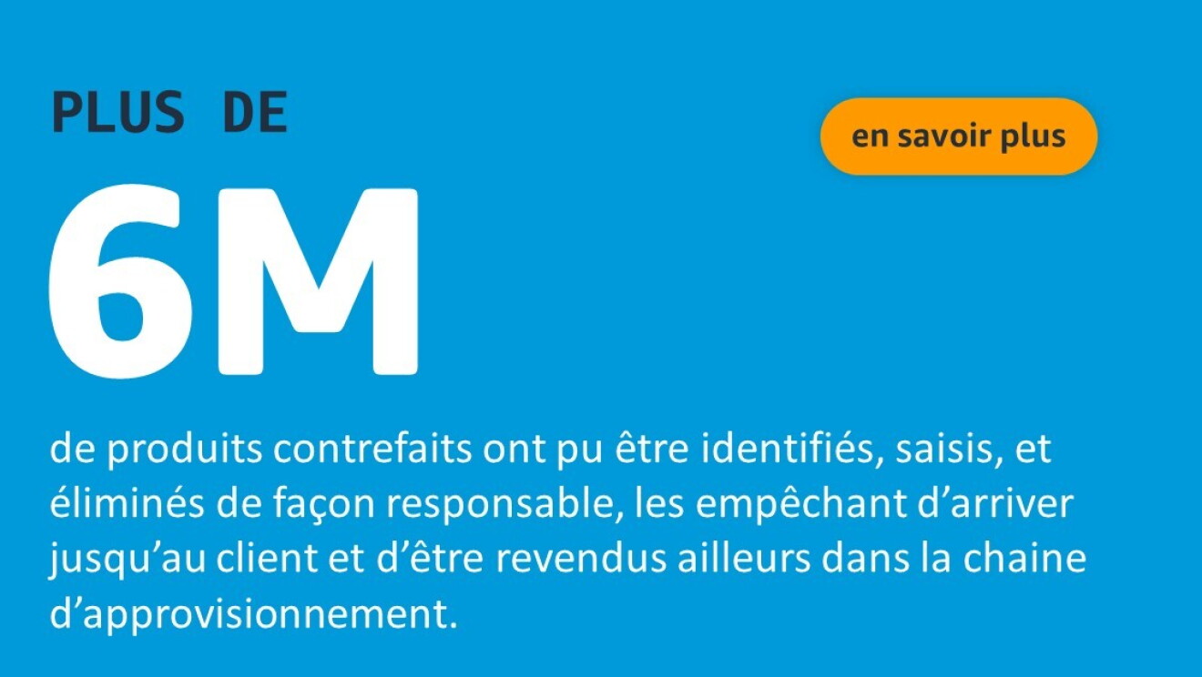 6 millions de produits contrefaits ont pu être identifiés, saisis et éliminés de façon responsable