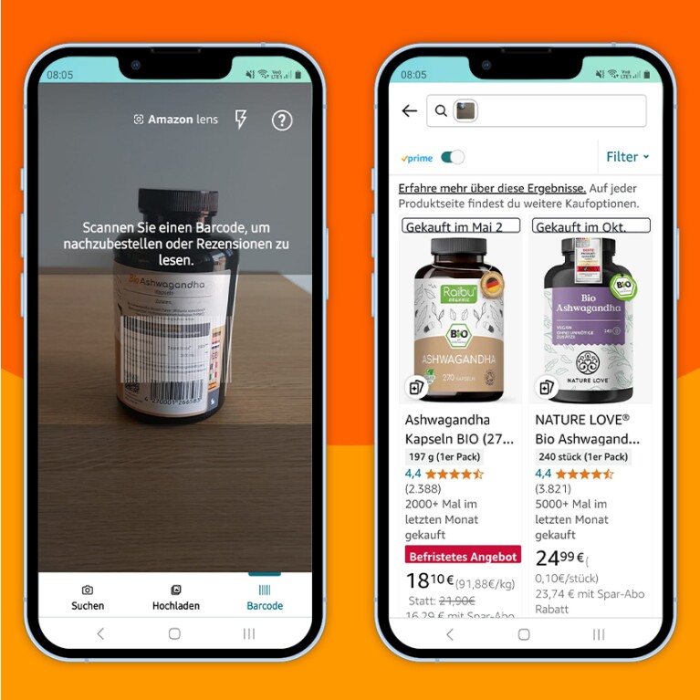 Amazon Lens Barcode Scanner