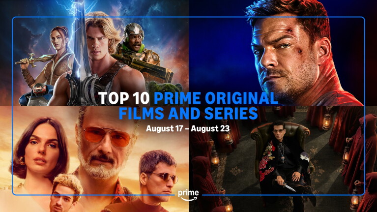 Collage of top Prime original films and series for August 17-23