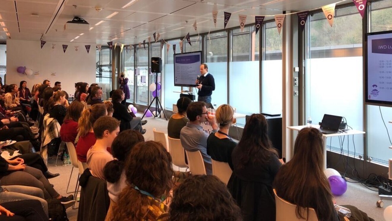 Amazon IWD lecture at our European HQ in Luxembourg