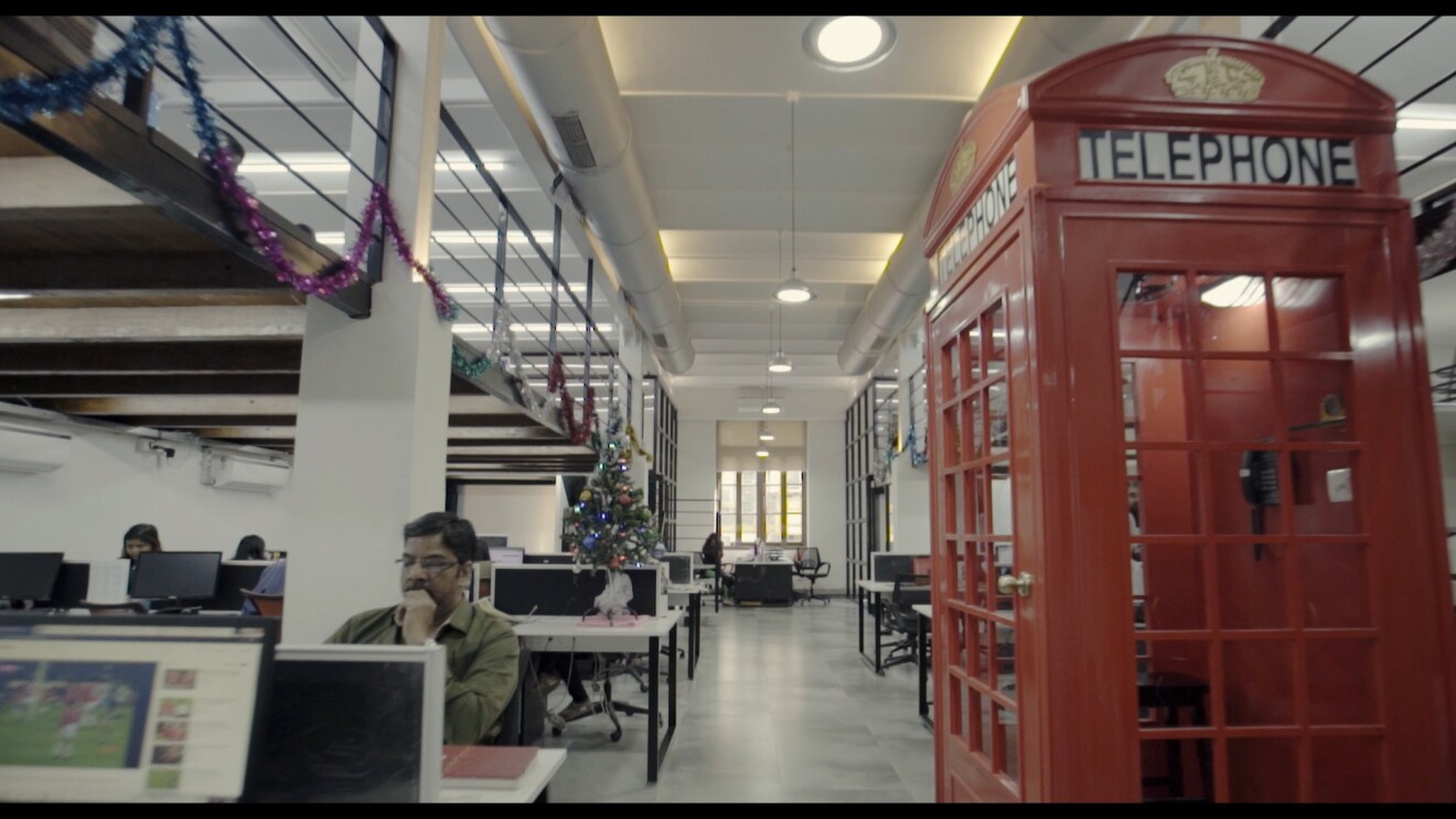 A view of the new look office space