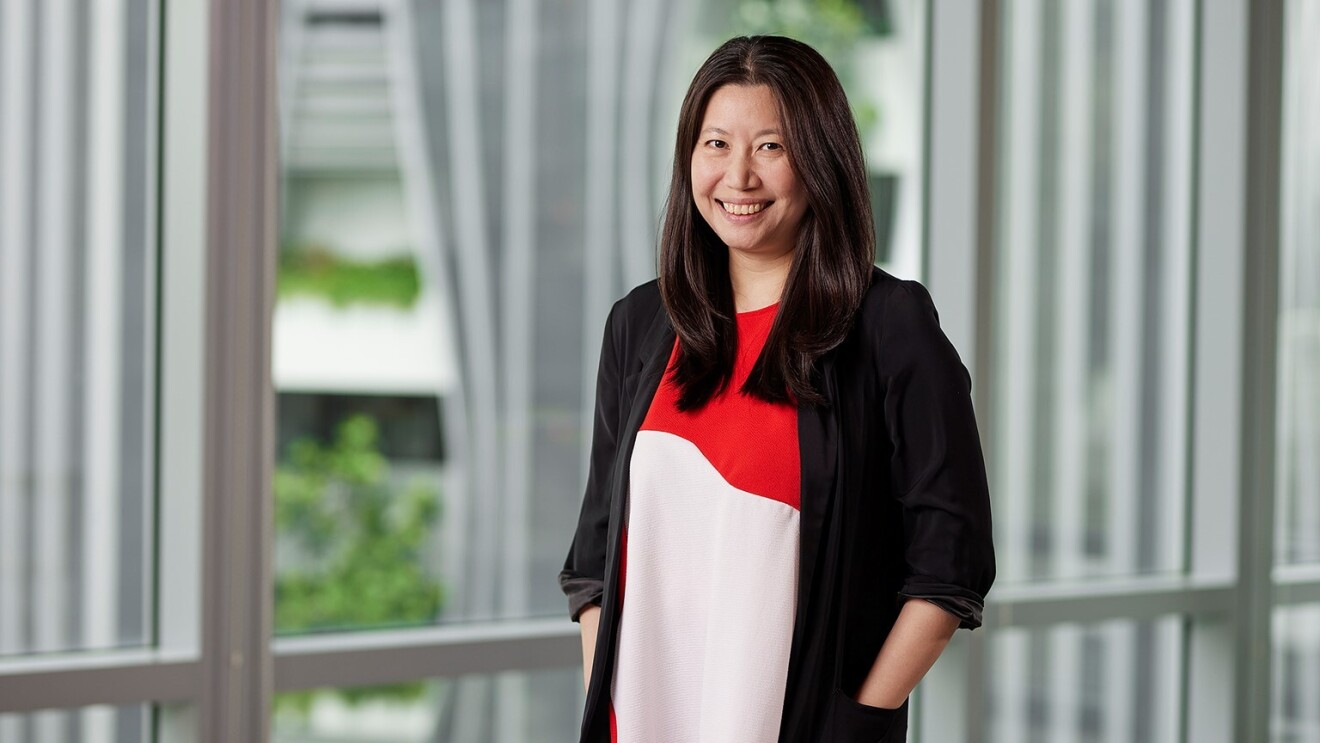 Sandra Teh at the AWS Singapore office sitting down