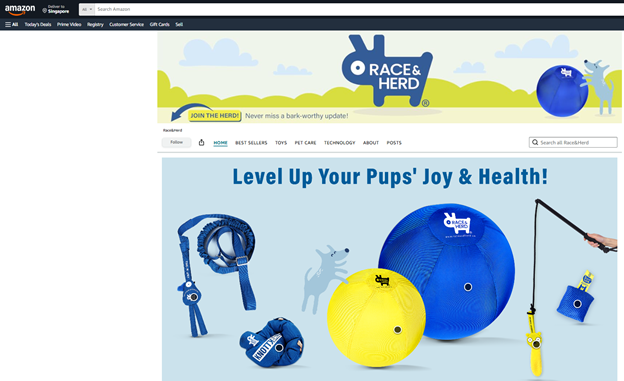 Race&Herd's storefront on Amazon.com