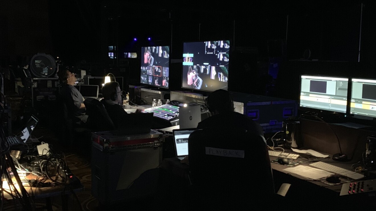 Backstage at re:MARS keynote
