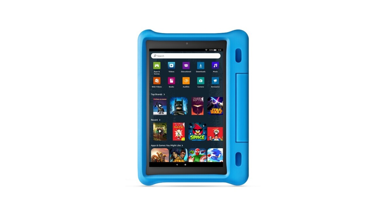 A photo of the new kids theme option on the Amazon Fire Tablet Kids Edition