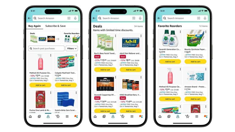Amazon Buy Again on the Amazon App