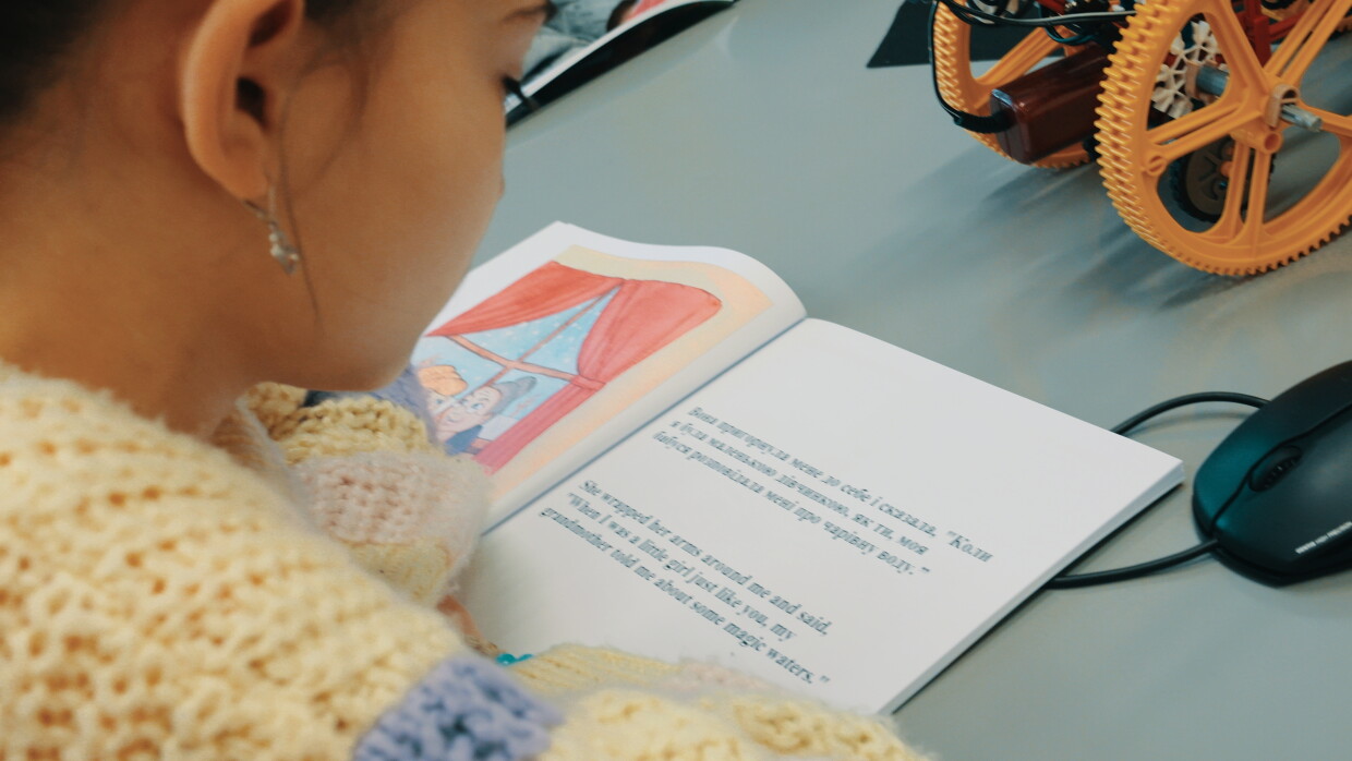 child reading