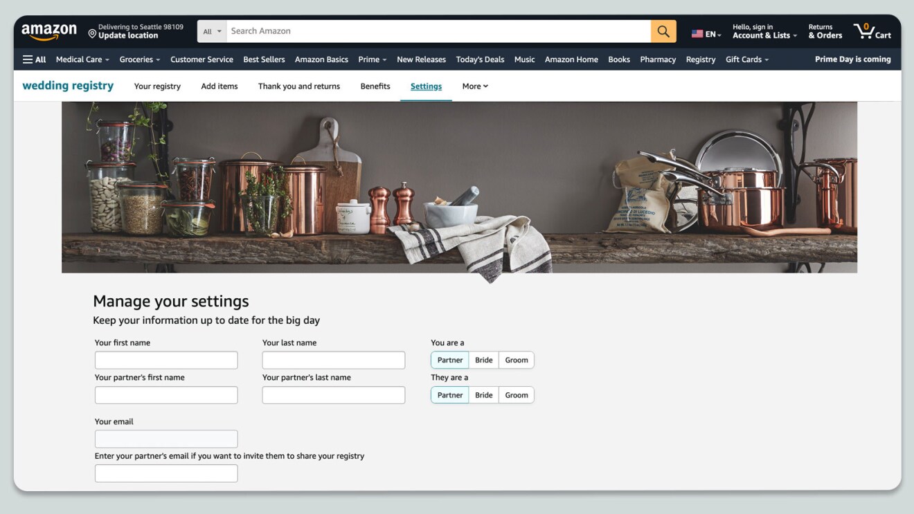 Browser highlighting the ability to choose the desired privacy settings from private, shareable, or public