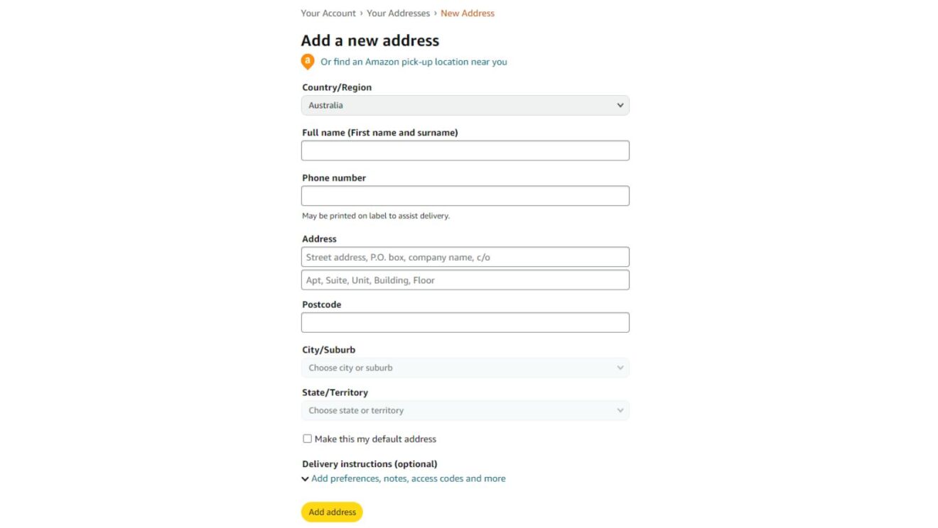How to change your delivery address on desktop and in the Amazon App ...