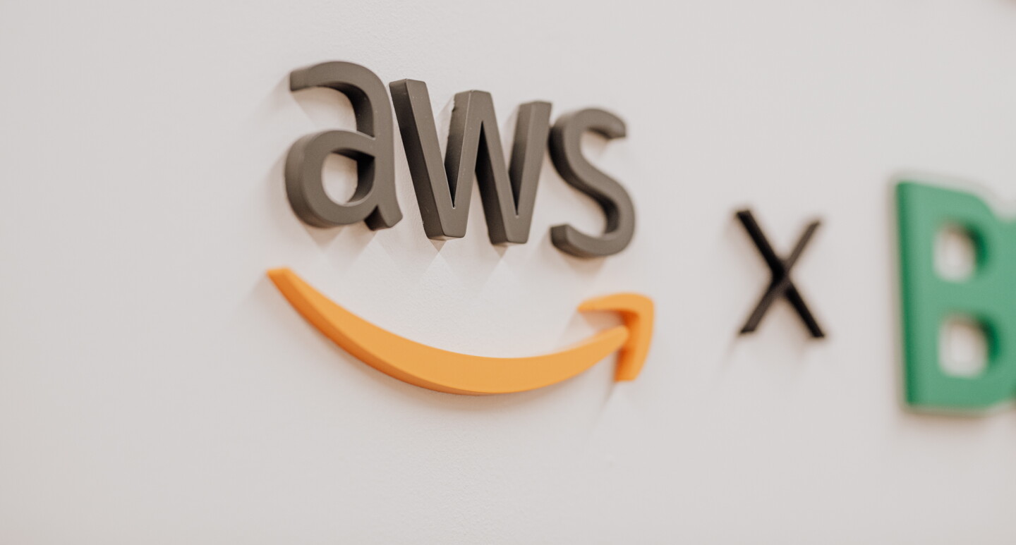 AWS logo Munich banner