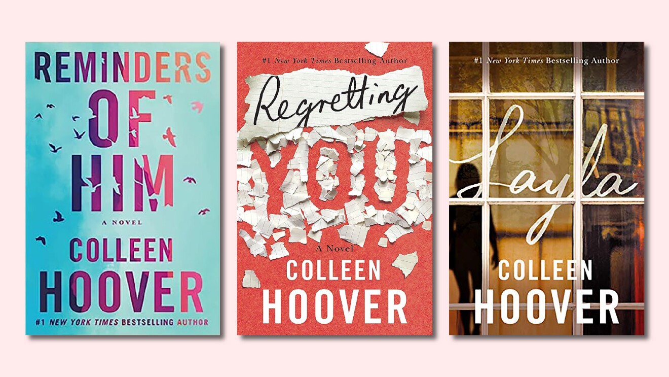 Prime Day 2023 live blog best deals: graphic image of three of Colleen Hoover's most popular books.